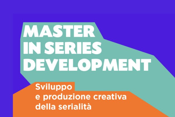Il poster del “Master in Series Development” della Civica Scuola di Cinema Luchino Visconti con il sostegno di Netflix.