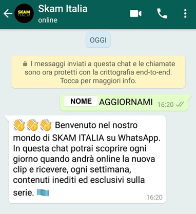 Skam Italia Whatsapp