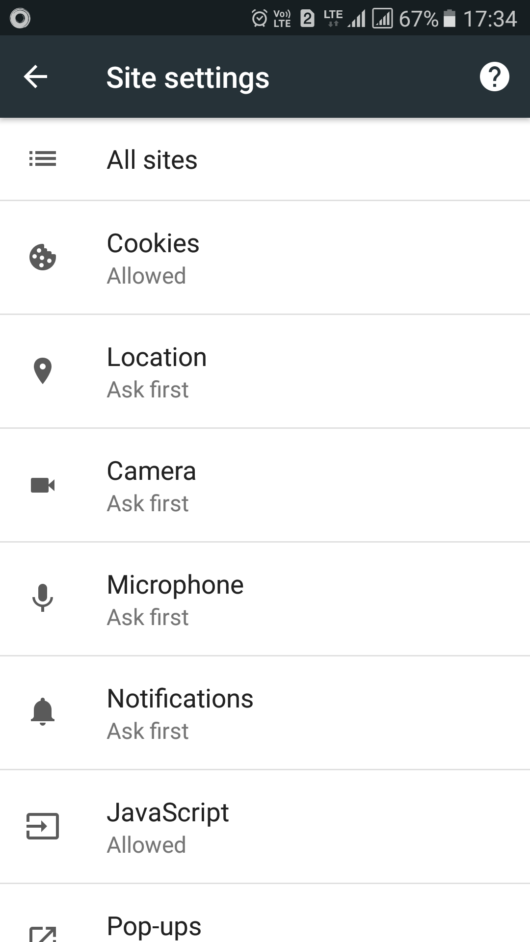 Annullare le notifiche push di tvserial
