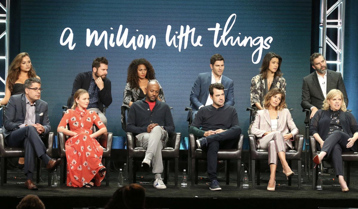 A Million Little Things, qui parte del cast e della crew al Summer Television Critics Association Press Tour Credits Frederick M. Brown e Getty Images