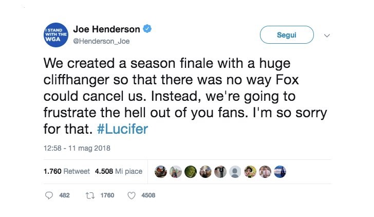 Joe Henderson Twitter Lucifer