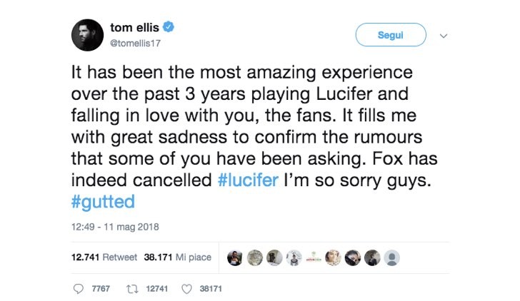 Tom Ellis Twitter Lucifer