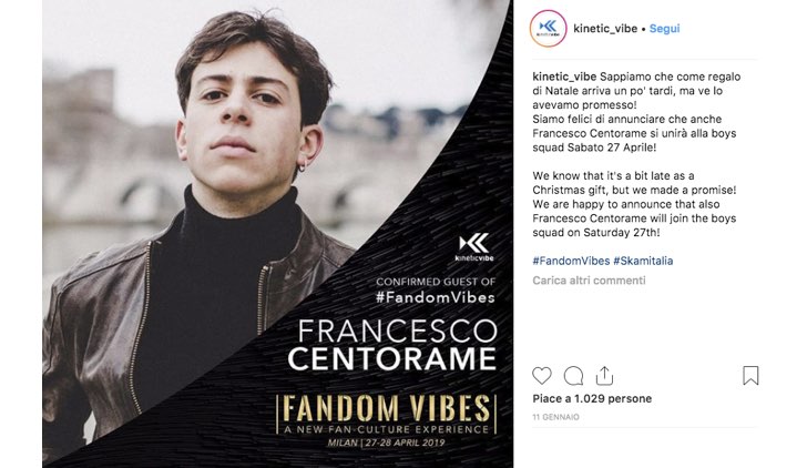 Fandom Vibes 2019 Francesco Centorame