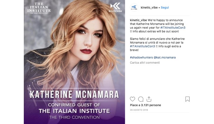 Italian Institute 2019 Kat McNamara