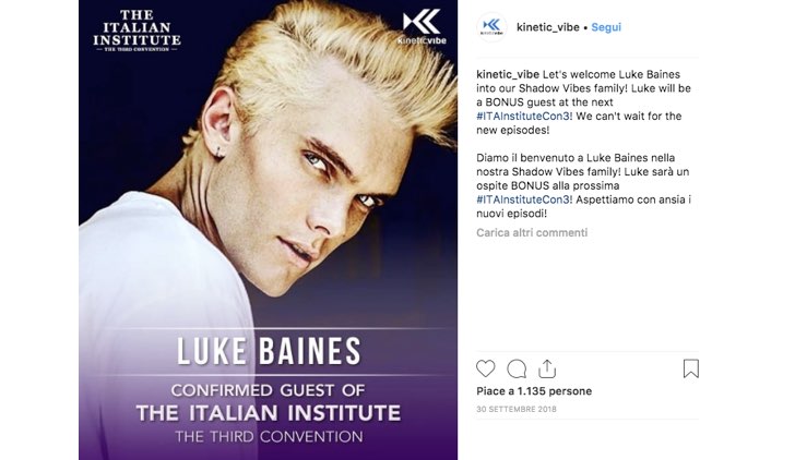 Italian Institute 2019 Luke Baines