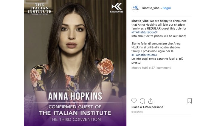Italian Institute Anna Hopkins