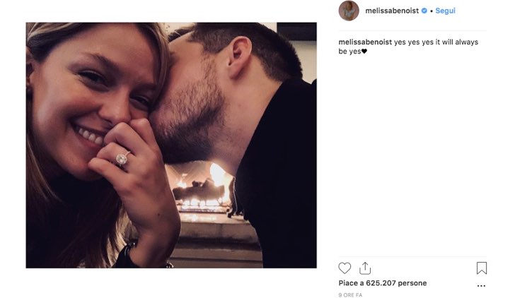Melissa Benoist Instagram matrimonio Chris Wood