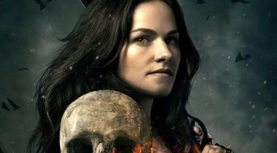 Kelly Overton nei panni di Van Helsing serie tv in un'immagine promozionale della serie. Credits Syfy e Netflix