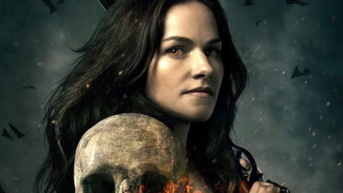Kelly Overton nei panni di Van Helsing serie tv in un'immagine promozionale della serie. Credits Syfy e Netflix