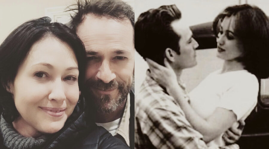 Shannen Doherty E Luke Perry Insieme Credits Via Instagram Theshando