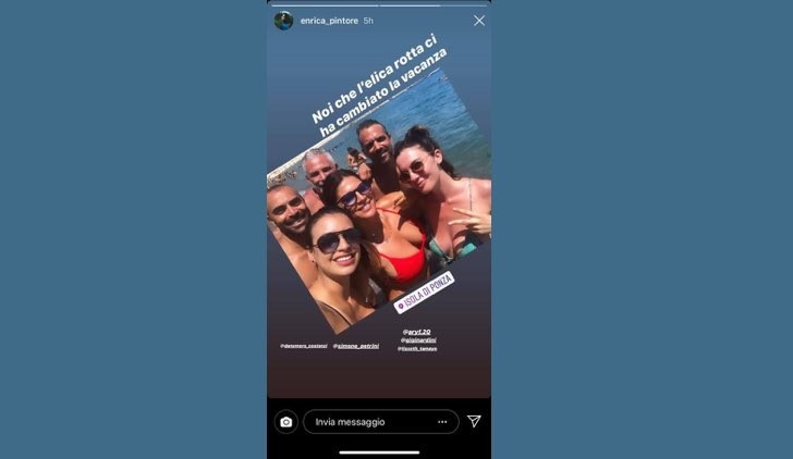 Il paradiso delle signore Clelia è interpretata da Enrica Pintore, qui in una Instagram Stories da lei pubblicata il 4 agosto 2019