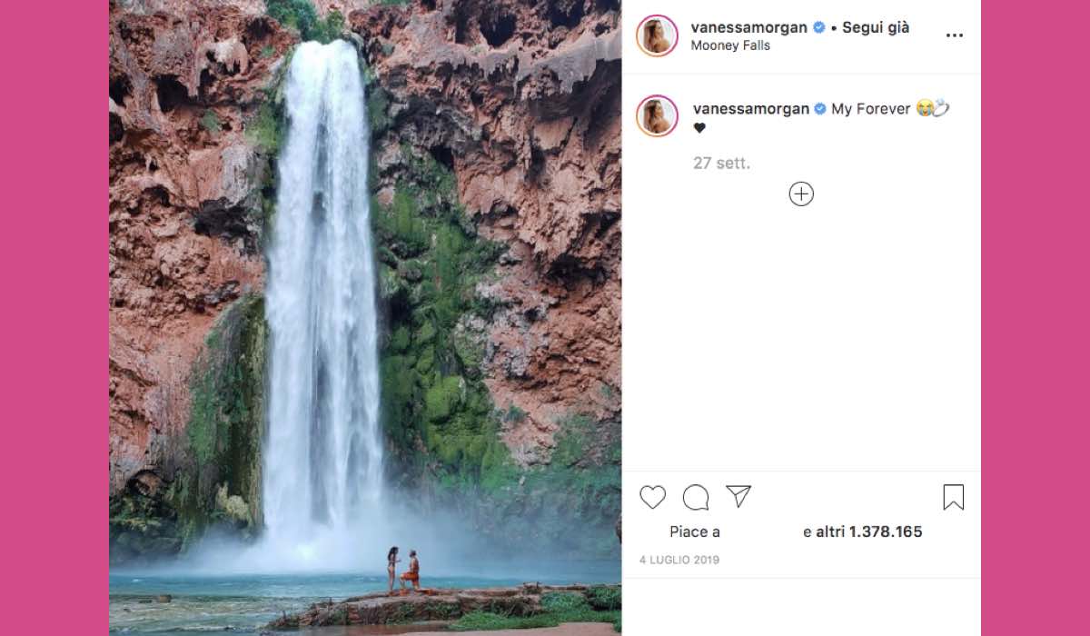 Vanessa Morgan fidanzamento Instagram