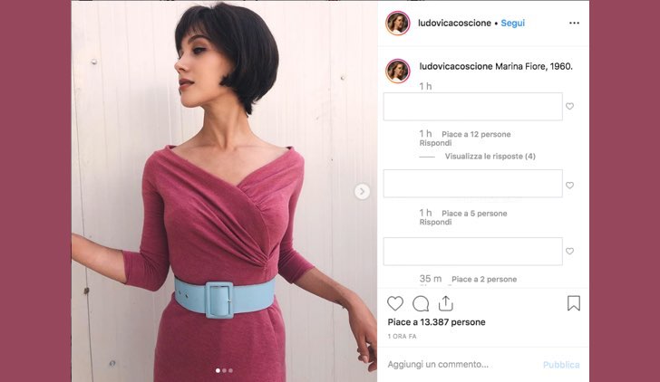 Il paradiso delle signore Daily 2 Marina Fiore è interpretata da Ludovica Coscione, foto pubblicata sul profilo Instagram il 2 luglio 2019