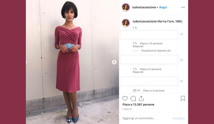 Il paradiso delle signore Daily 2 Marina Fiore è interpretata da Ludovica Coscione, foto pubblicata sul suo profilo Instagram il 2 luglio 2019