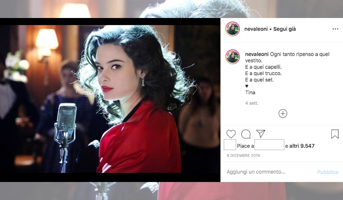 Il Paradiso delle Signore Daily Tina Amato interpretata da Neva Leoni, foto pubblicata sul profilo Instagram dell'attrice il 9 dicembre 2019