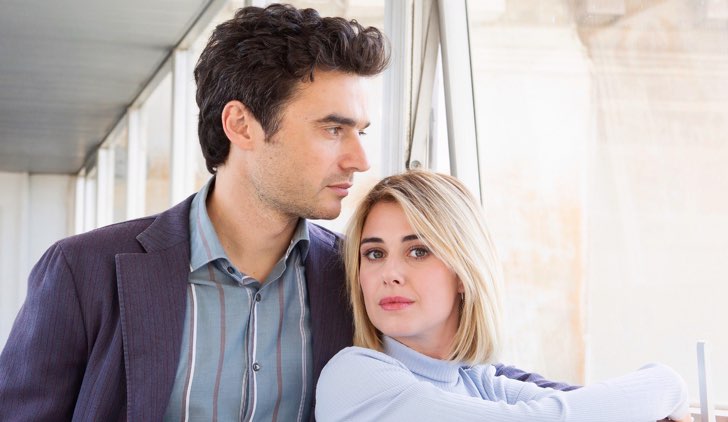 Oltre la soglia nel cast e Paolo Briguglia nei panni di Alessandro e Nina Torresi che è Barbara Credits Mediaset