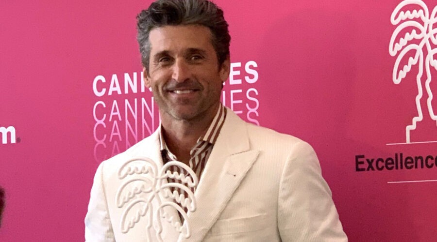 Patrick Dempsey riceve il Canneseries Excellence Awards. Credits Ph Federica Pogliani per Tvserial.it