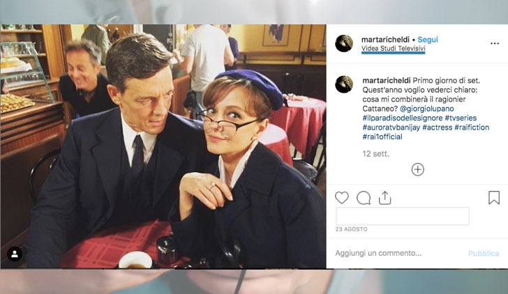 Il Paradiso delle Signore dove è la Caffetteria foto pubblicata da Marta Richeldi sul suo profilo Instagram