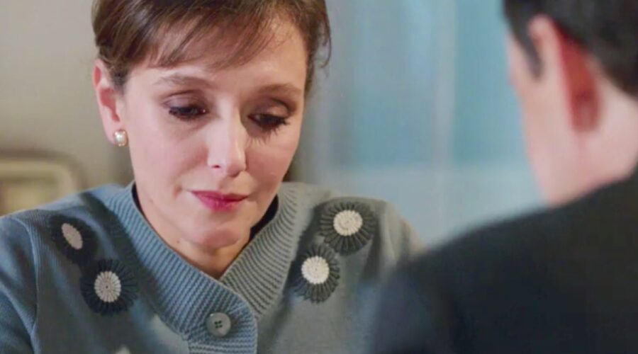 Il Paradiso delle Signore 4 Silvia Cattaneo interpretata da Marta Richeldi e Luciano Cattaneo interpretato da Giorgio Lupano nella puntata 67 Credits RAI