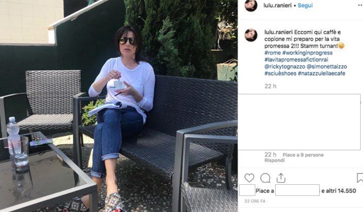 La vita promessa 2 Luisa Ranieri pubblica una foto sul suo account Instagram in cui dichiara di avere il copione in mano