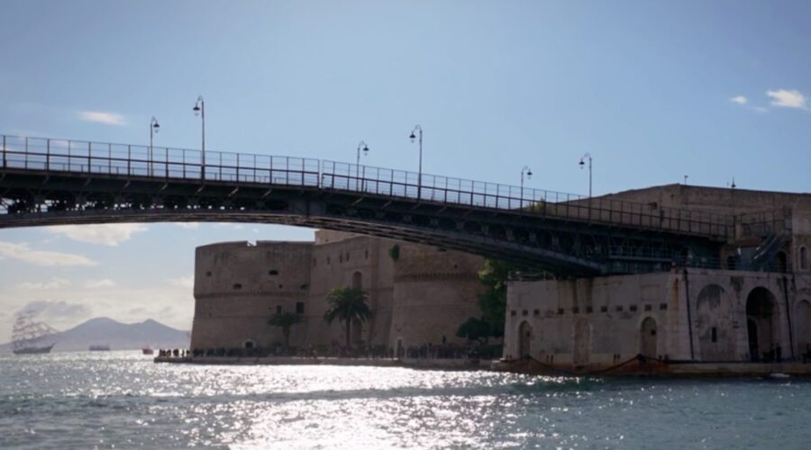 La vita promessa ambientazione in esterna, qui scena del primo episodio della prima stagione Credits RAI