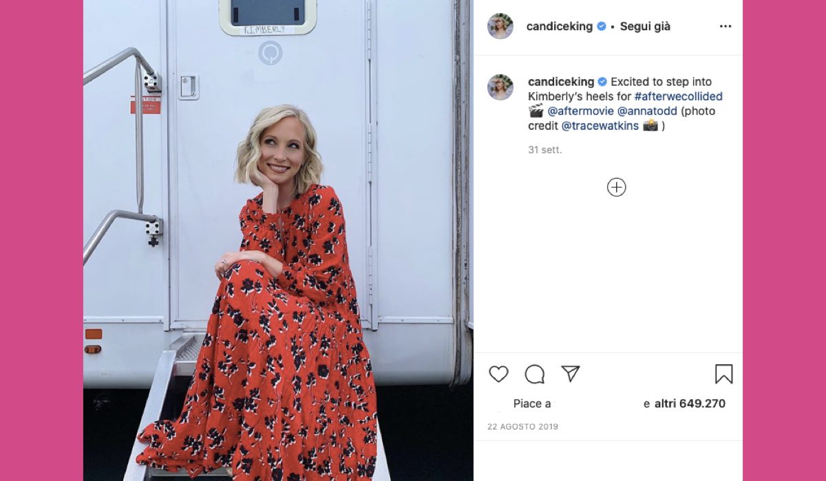 Candice King nel cast di After 2 credits Instagram via @candiceking