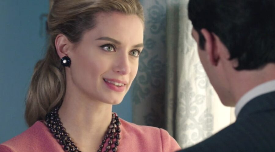 Il Paradiso delle Signore 4 Ludovica Brancia Di Montalto e Riccardo Guarnieri interpretati rispettivamente da Giulia Arena e Enrico Oetiker, qui nella puntata 73 Credits RAI