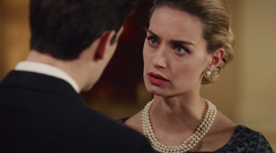 Il Paradiso delle Signore 4 Riccardo Guarnieri interpretato da Enrico Oetiker e Ludovica Brancia Di Montalto interpretata da Giulia Arena, qui nella puntata 106 Credits RAI