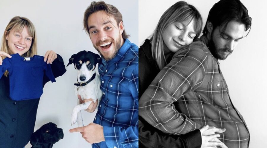 Melissa Benoist mamma presto assieme al marito Chris Wood. Credits @melissabenoist su Instagram