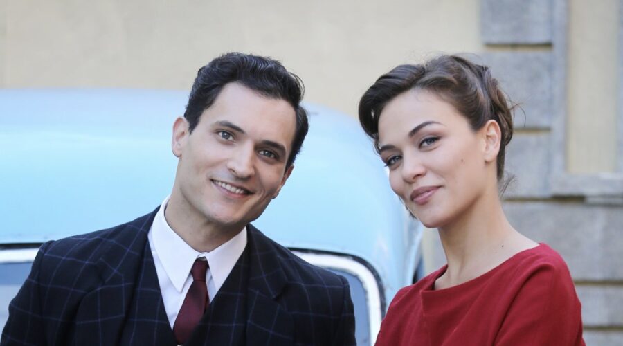 Il Paradiso delle Signore 4 Vittorio Conti e Marta Guarnieri interpretati rispettivamente da Alessandro Tersigni e Gloria Radulescu Credits P. Bruni e RAI