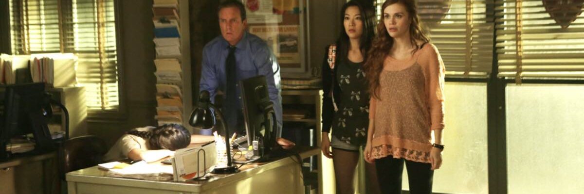 Teen Wolf 5x03 Linden Ashby, Arden Cho E Holland Roden. Credits: Foto Di © MTV/Courtesy: Everett Collection