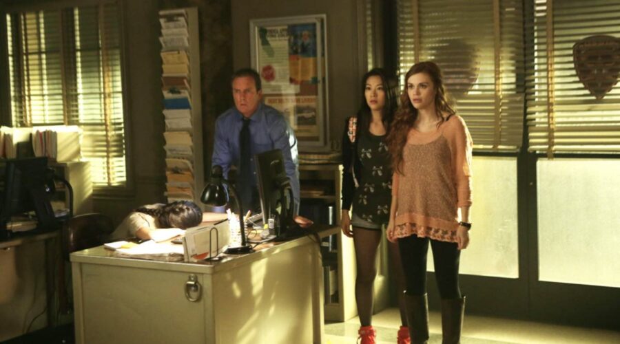 Teen Wolf 5x03 Linden Ashby, Arden Cho E Holland Roden. Credits: Foto Di © MTV/Courtesy: Everett Collection