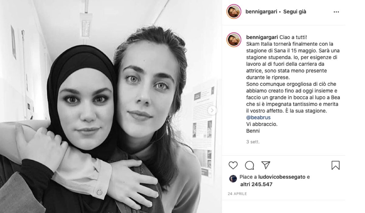 Benedetta Gargari e Beatrice Bruschi credits Instagram via @bennigargari