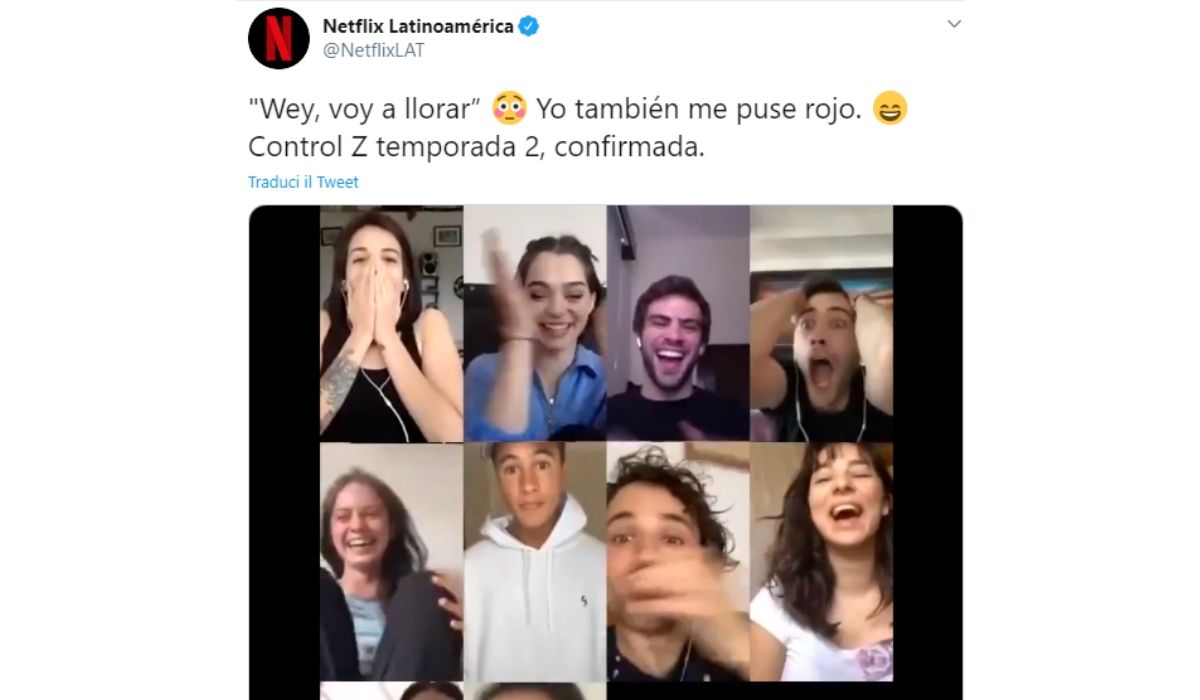 Control Z 2 confermata, tweet ufficiale di Netflix Latioamérica