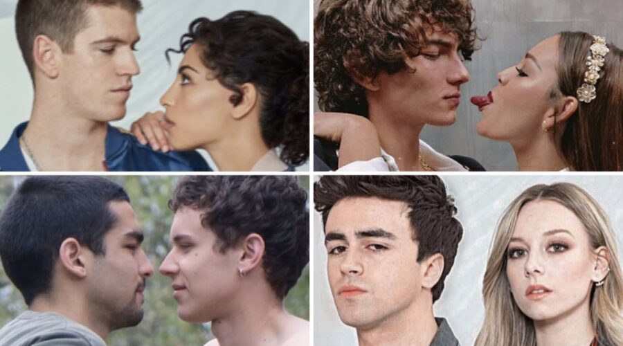 Guzman e Nadia, Valerio e Lu, Omar e Ander e Samu e Carla in Elite credits Netflix