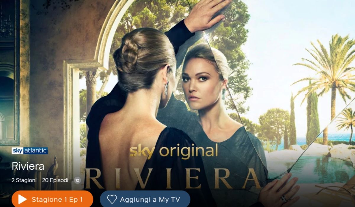 Riviera è ora disponibile in streaming su NOW TV, Credits SKY