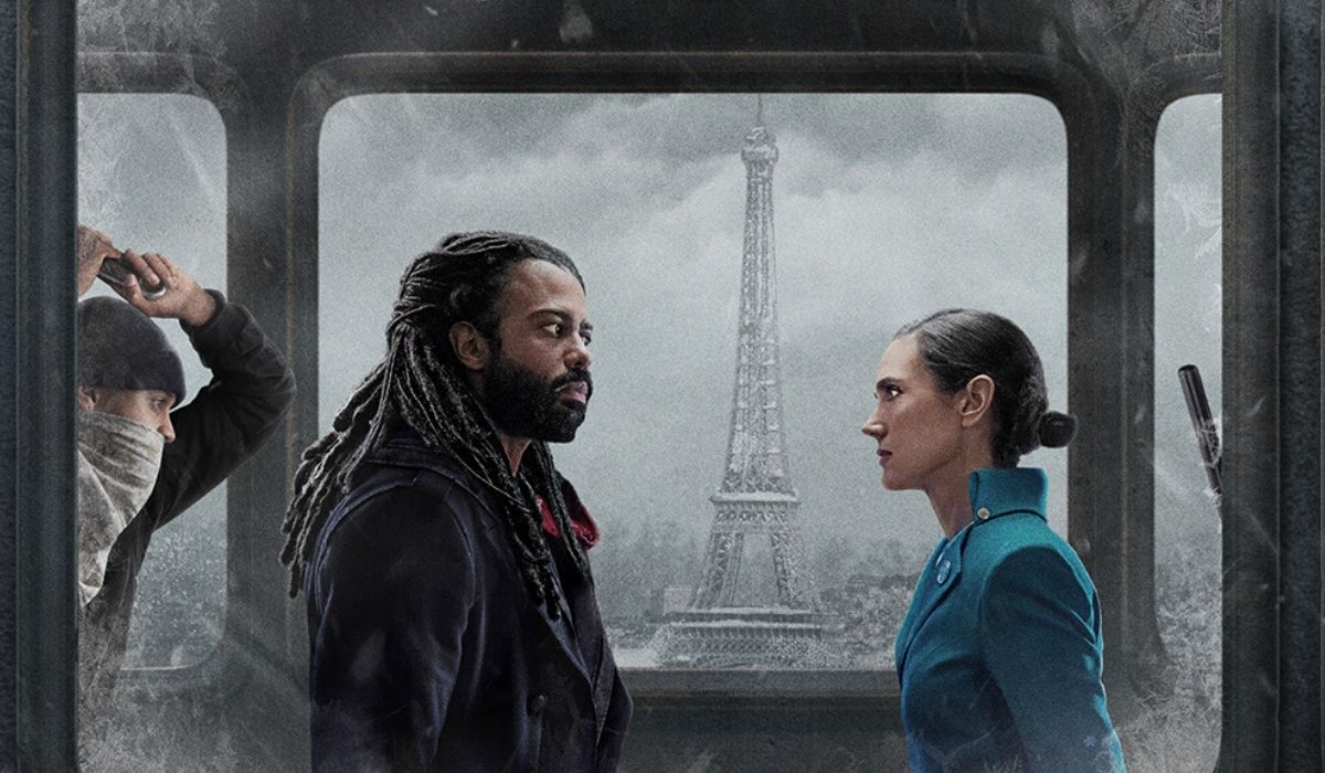 Daveed Diggs e Jennifer Connelly nel poster di Snowpiercer Credits Netflix e TNT