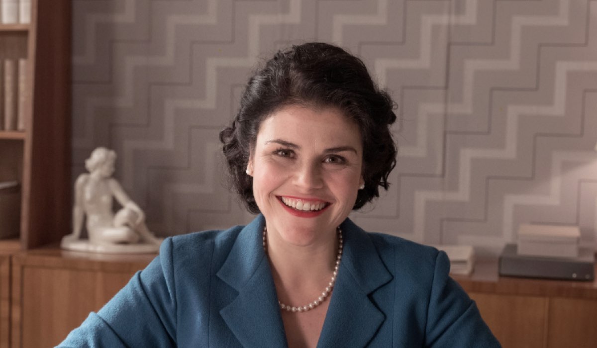 Aenne Burda - La donna del miracolo economico, qui Katharina Wackernagel nei panni della protagonista Credits Bavaria Media International 2020 e Mediaset
