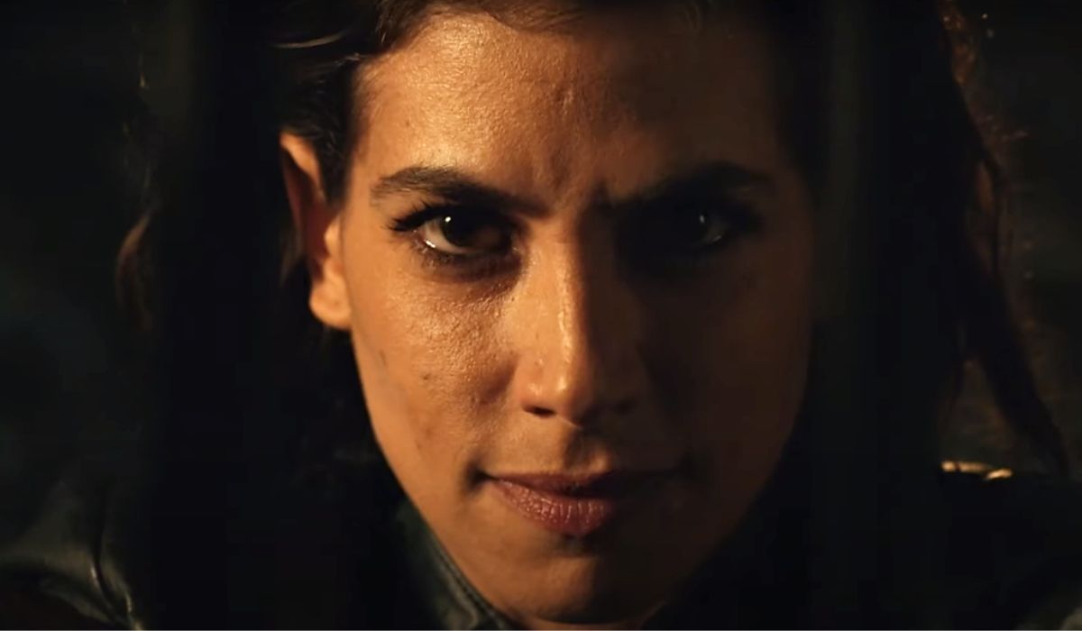 Giulia Michelini in Rosy Abate- La serie, immagine dal trailer ufficiale Credits Mediaset