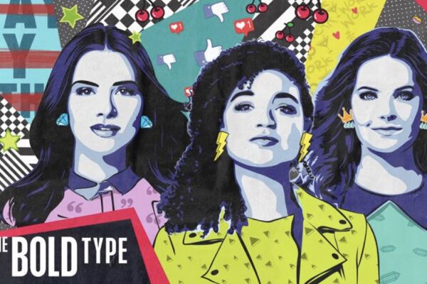 Da sinistra: Katie Stevens, Aisha Dee e Meghann Fahy nei panni di Jane, Kat e Sutton in The Bold Type. Credits: Freeform via Mediaset.