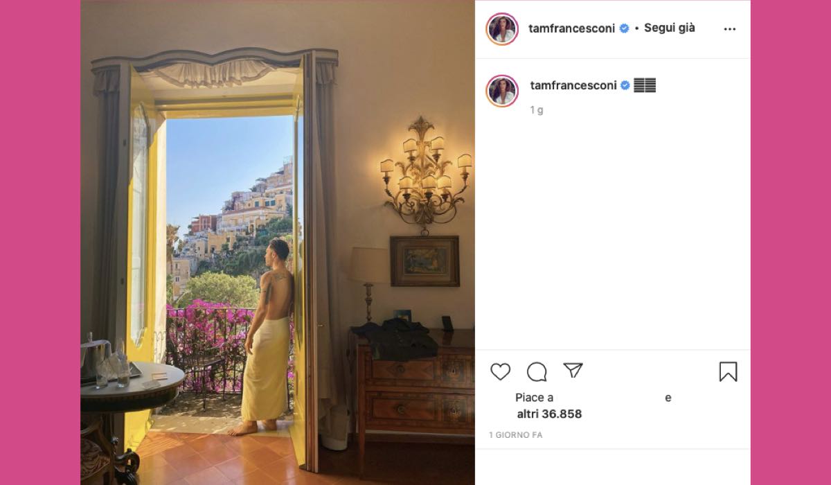 Ed Westwick in Italia nella foto di Tamara Francesconi Credits Instagram via @tamfrancesconi