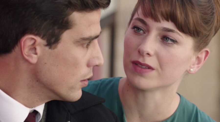 Il Paradiso delle Signore 4 Federico e Roberta interpretati da Alessandro Fella e Federica De Benedittis, qui nella puntata 139 Credits RAI