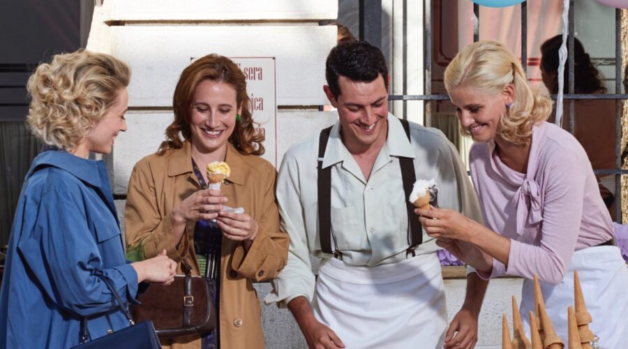 Il Paradiso delle Signore 4 Irene, Dora, Salvatore e Laura Credits RAI