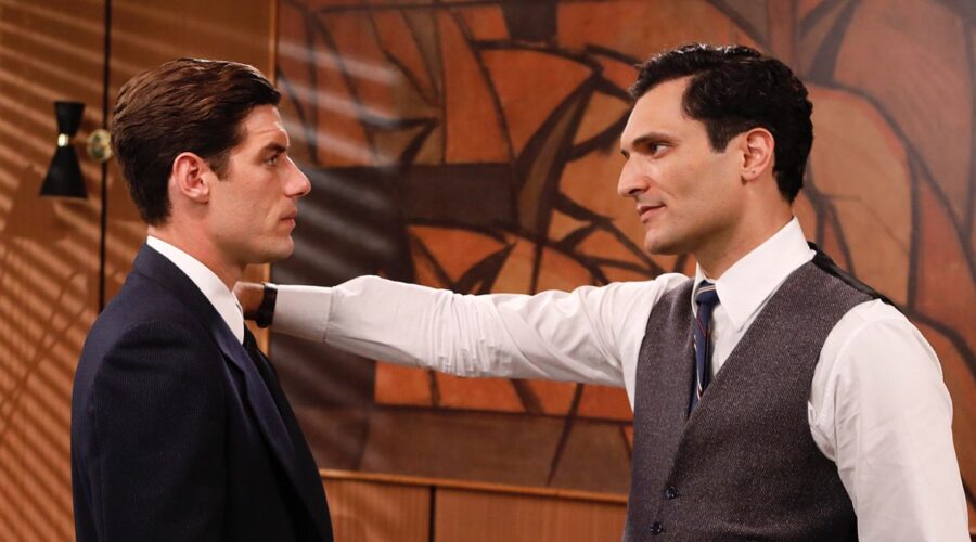 Il Paradiso delle Signore 4 Riccardo Guarnieri e Vittorio Conti interpretati da Enrico Oetiker e Alessandro Tersigni Credits RAI