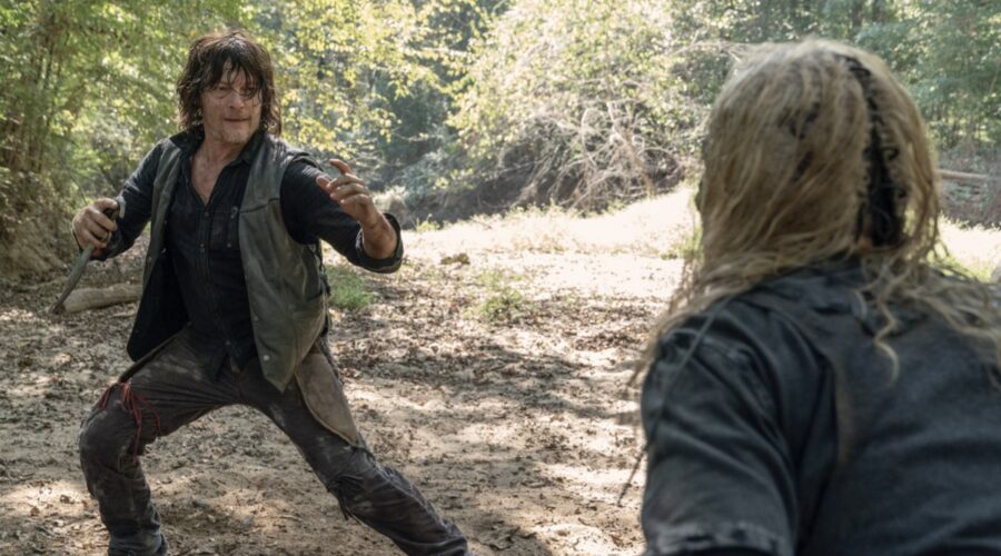 Norman Reedus nei panni di Daryl in The Walking Dead. Credits: Fox Italia e AMC
