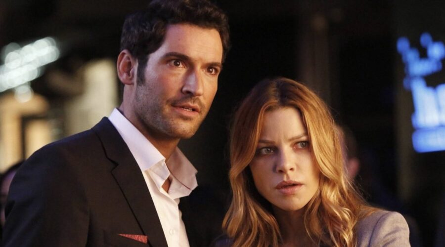 Tom Ellis e Lauren German sono Lucifer e Chloe Decker in Lucifer credits Netflix e Fox