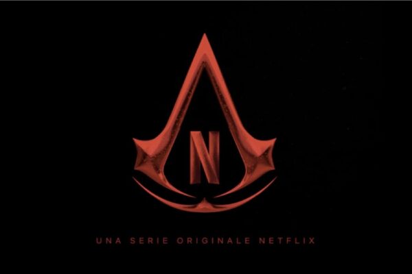 Logo di Assassin's Creed serie tv Netflix un frame del teaser. Credits: Facebook/Netflix.