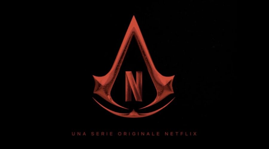 Logo di Assassin's Creed serie tv Netflix un frame del teaser. Credits: Facebook/Netflix.