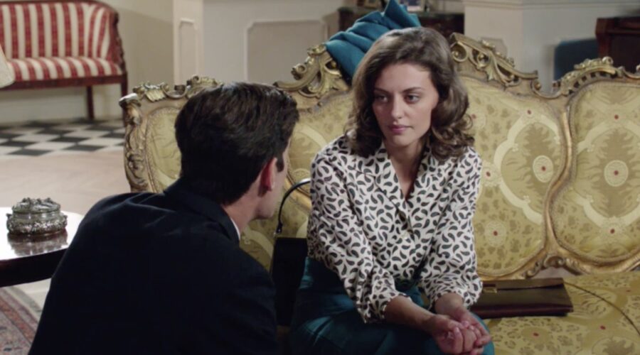 Il Paradiso delle Signore 4 Riccardo e Nicoletta interpretati da Enrico Oetiker, qui nella puntata 160 Credits RAI