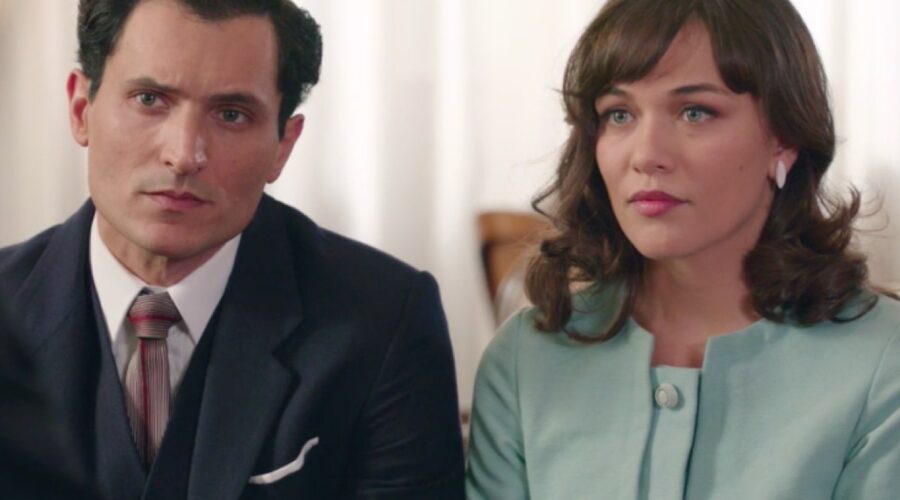 Il Paradiso delle Signore 4 Vittorio e Marta interpretati da Alessandro Tersigni e Gloria Radulescu, qui nella puntata 150 Credits RAI